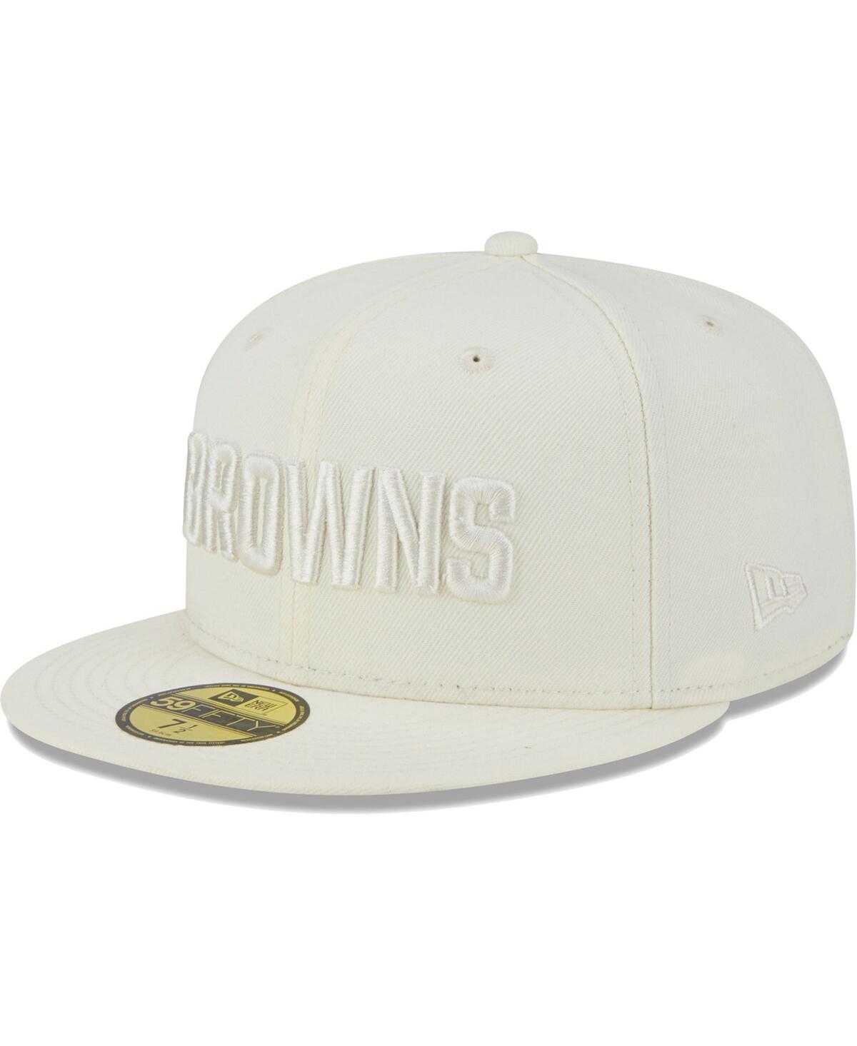 Men's New Era Cream Cleveland Browns Color Pack 59FIFTY Fitted Hat - Cream