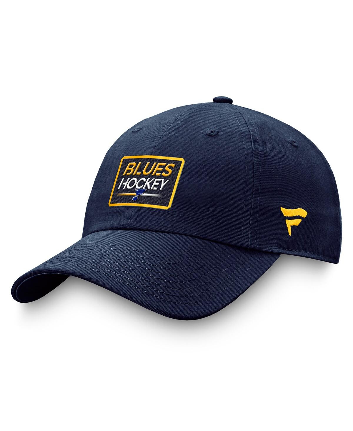 Fanatics Men's  Navy St. Louis Blues Authentic Pro Prime Adjustable Hat In Navy