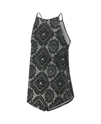 Women's x Wrangler Black Distressed Tennessee Volunteers Bandana Tank Top