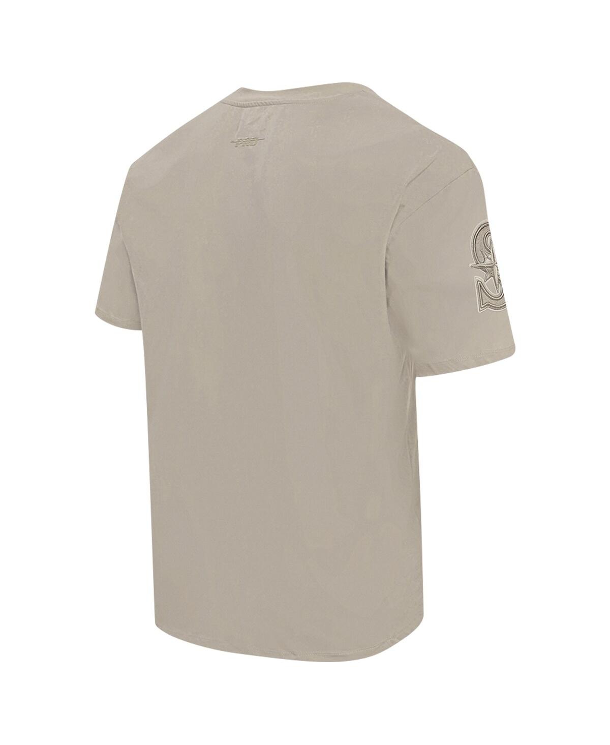 Pro Standard Men's  Tan Seattle Mariners Neutral Drop Shoulder T-shirt In Tan