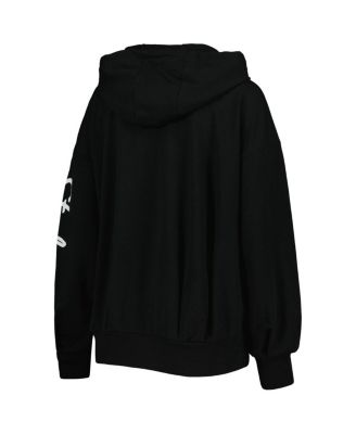 Women's Black Pittsburgh Steelers Emerson Lightweight Full-Zip Hoodie