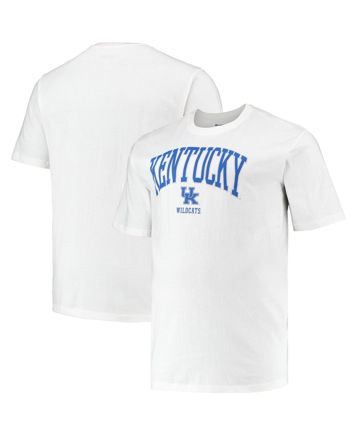 Champion Men's  White Kentucky Wildcats Big And Tall Arch Over Wordmark T-shirt