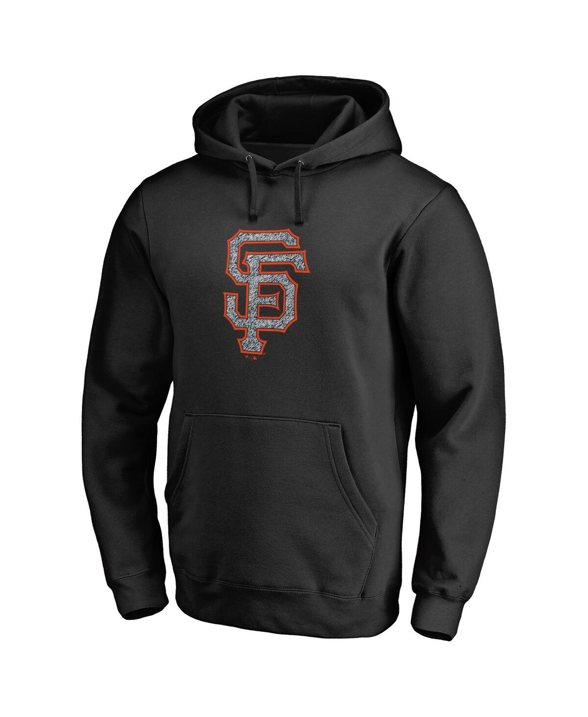 Fanatics Men's  Black San Francisco Giants Static Logo Pullover Hoodie In Black