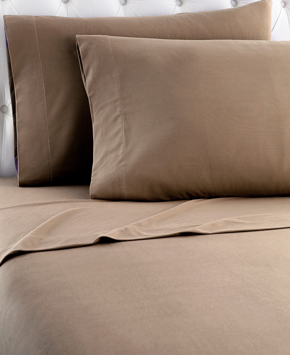 Shavel Micro Flannel Solid King 4-pc Sheet Set In Hazelnut