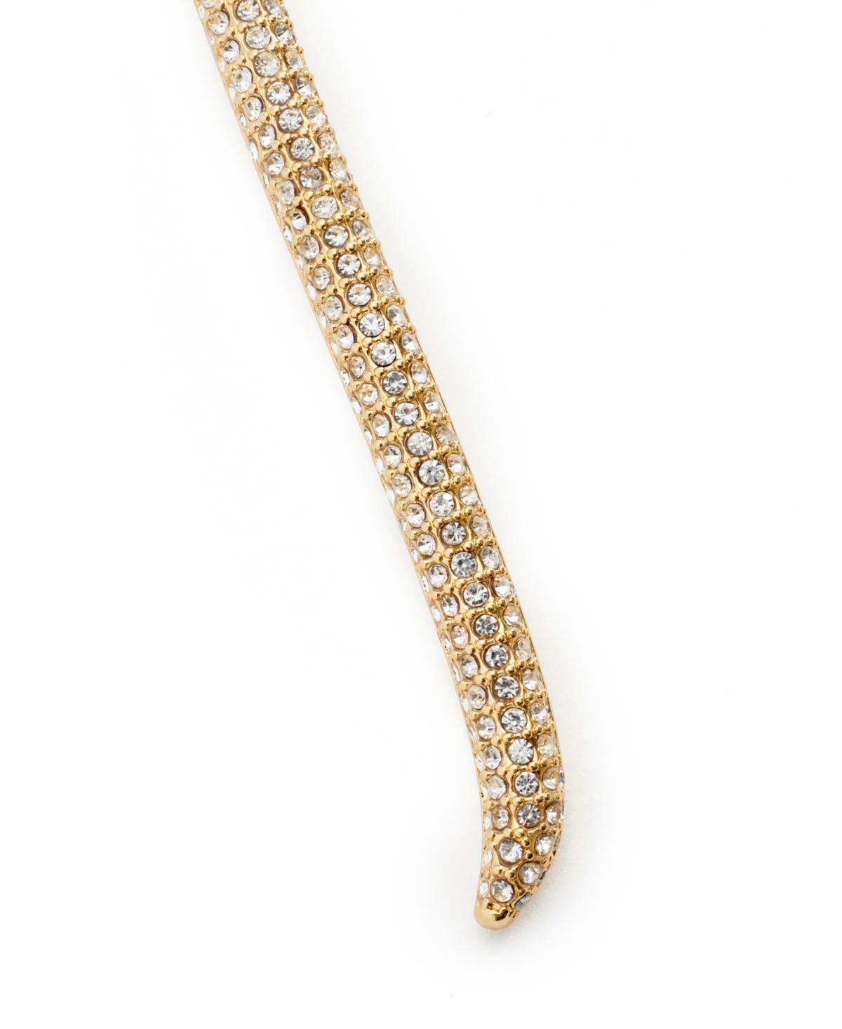 Shop Kleinfeld Faux Stone Pave Hinged Collar Necklace In Crystal,gold
