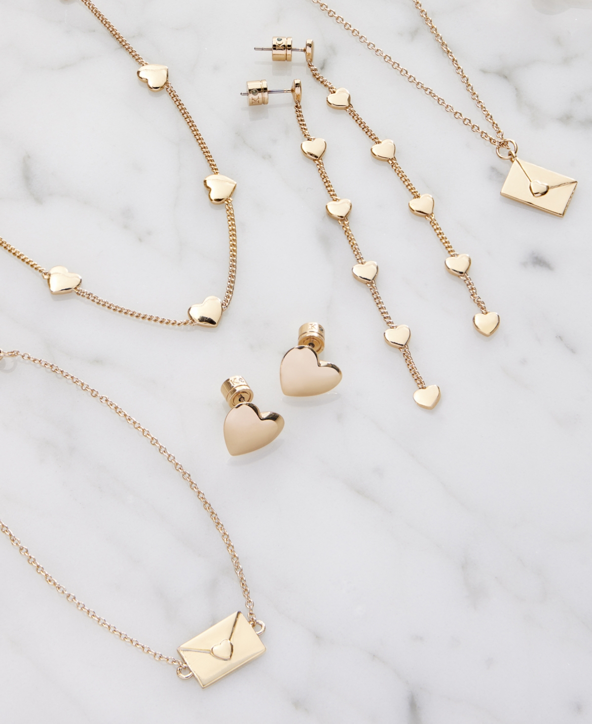 Shop Kleinfeld Gold-tone Heart Stud Earrings
