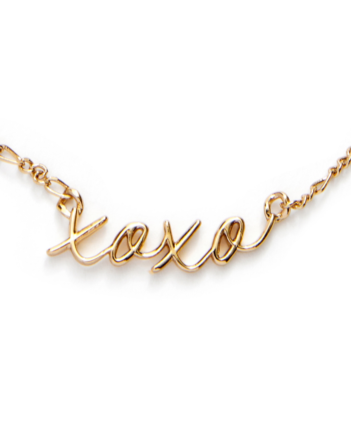 Shop Kleinfeld Gold-tone Xoxo Script Bib Necklace