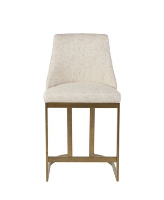 Bryce 26"H Upholstered Counter Stool with Metal Base