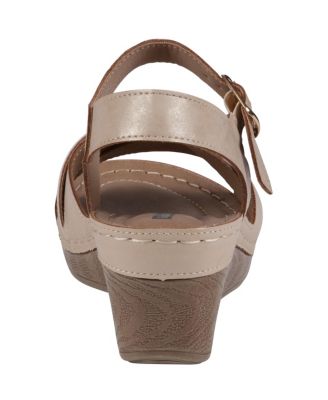 Women's Monaco Crisscross Wedge Sandals