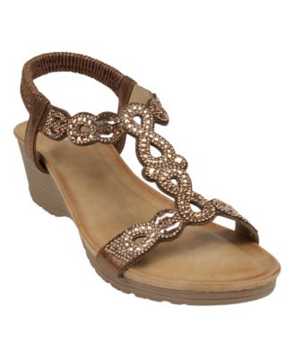 Women's Damaris Embellished Slingback Wedge Sandals