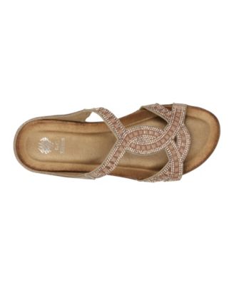 Women's Alora Embellished Slide Flat Sandals