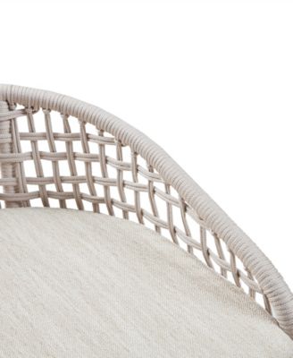 Hermosa 21.5" Wide Woven Counter Stool