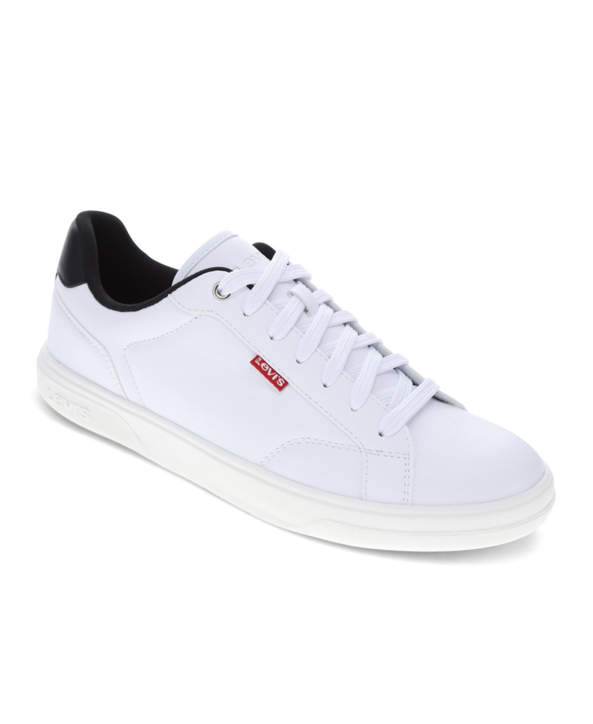 Shop Levi's Men's Carter Casual Athletic Sneakers In White,black