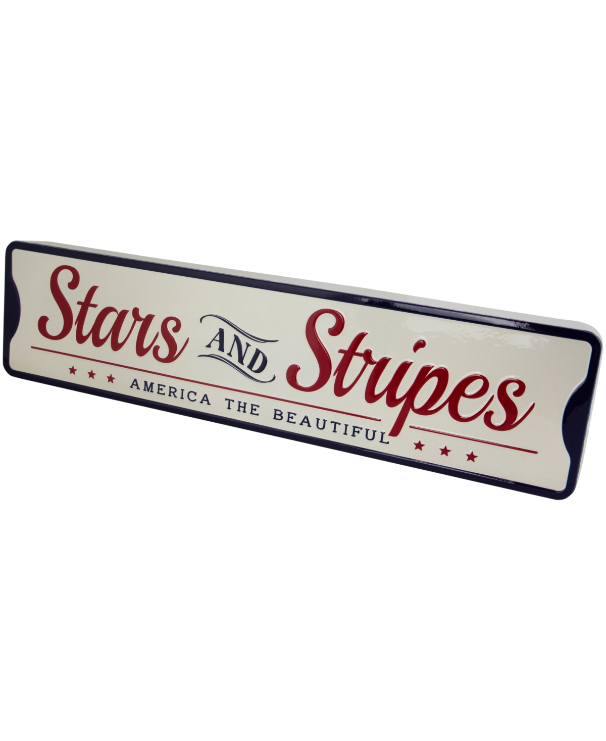 Shop Northlight Stars And Stripes Americana Metal Wall Sign, 23.5" In Red