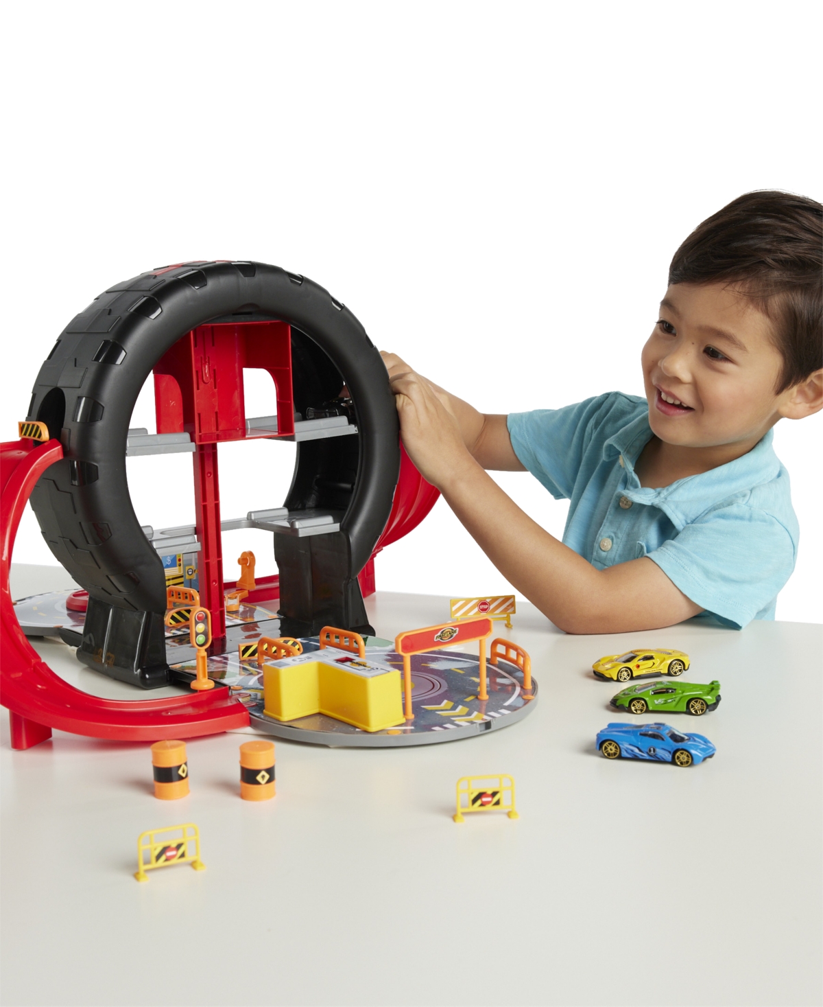 Shop Macy's Fast Lane On The Go Pit Stop Playset In Multi