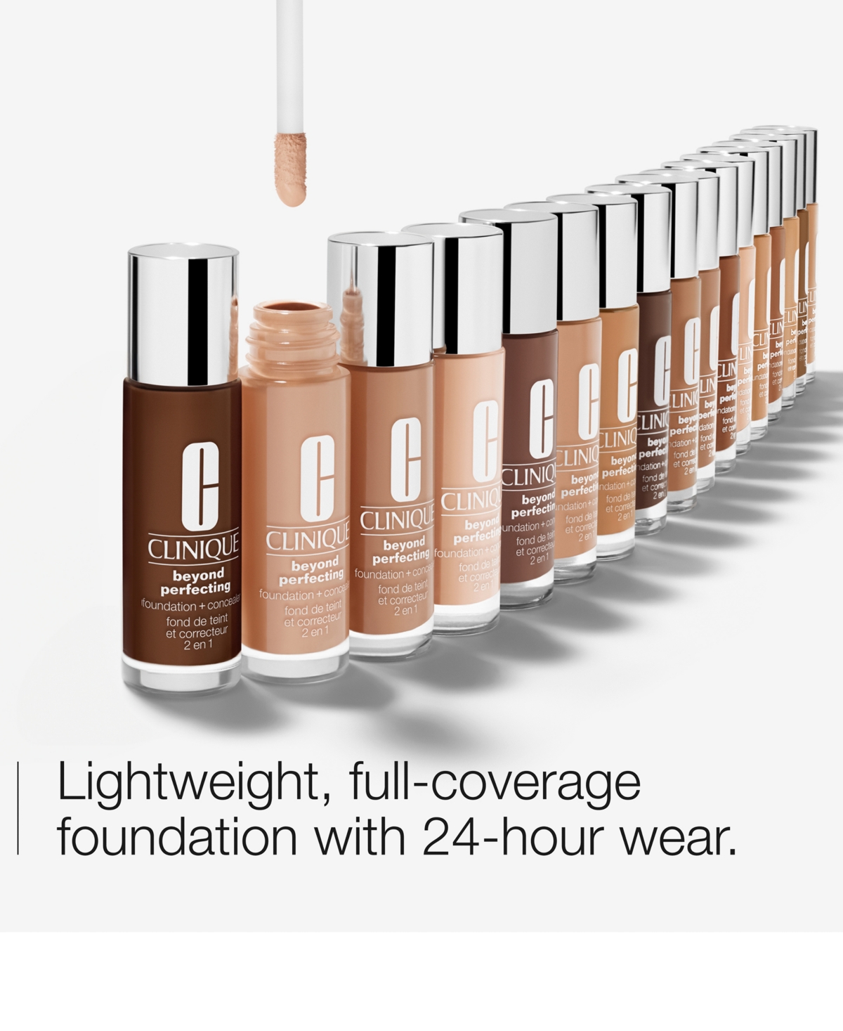 Clinique Beyond Perfecting Foundation + Concealer, 1 Oz. In 10 Honey Wheat
