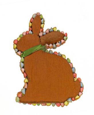 18" Floral Bunny Decoration