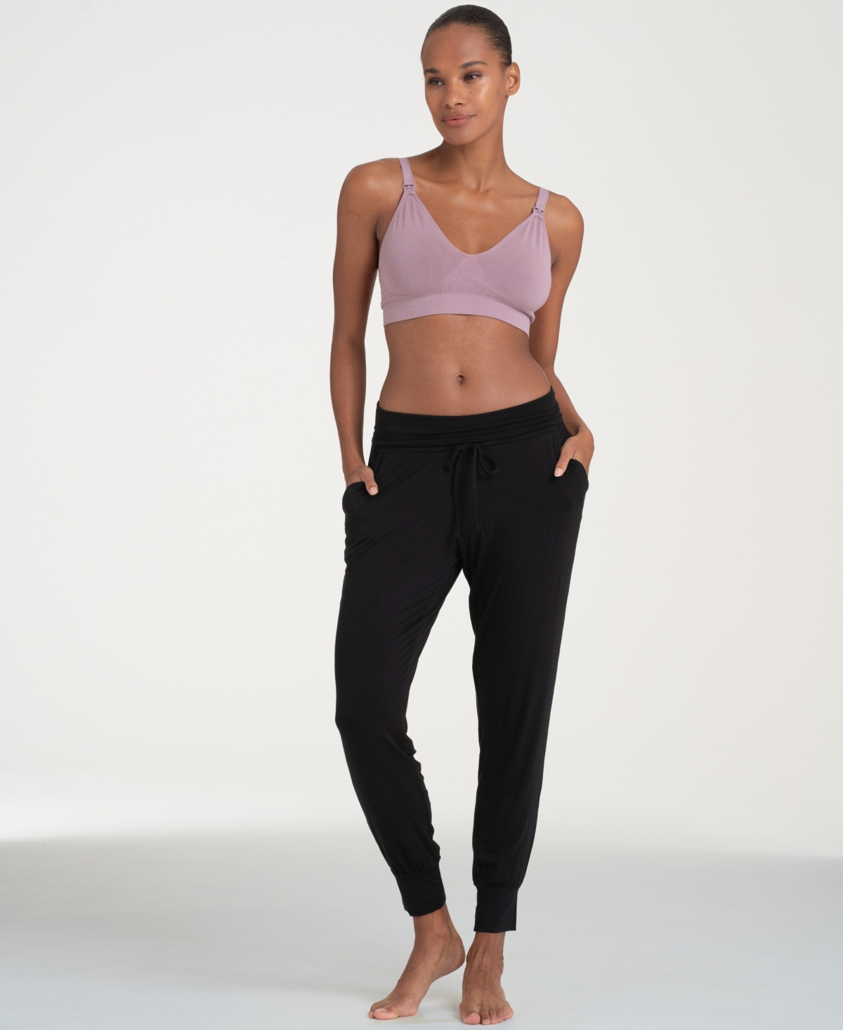 Seraphine Women's Maternity Nursing Bras, Twin Pack - Mauve