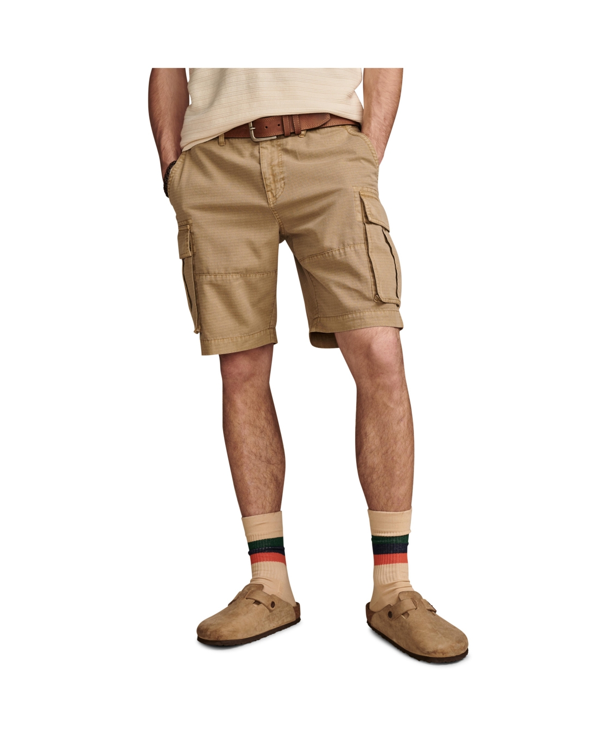Lucky Brand Men's 9" Ripstop Cargo Shorts In Twill