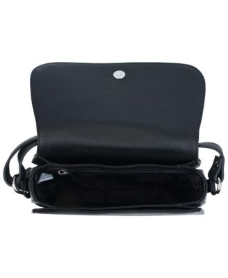 Pebbled Isabella Leather Crossbody Handbag