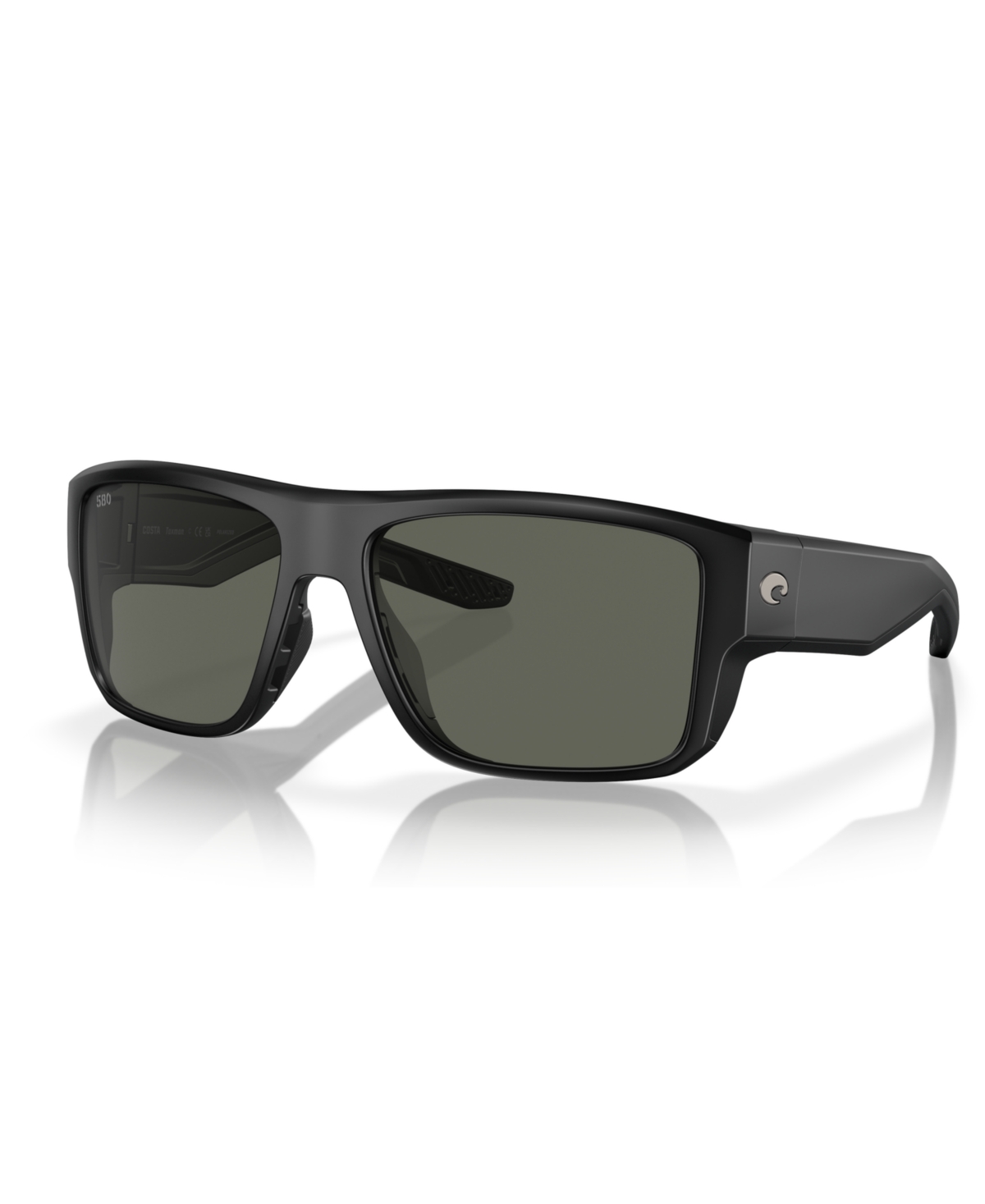 Costa Del Mar Men's Polarized Sunglasses, Taxman 6s9116 In Matte Black