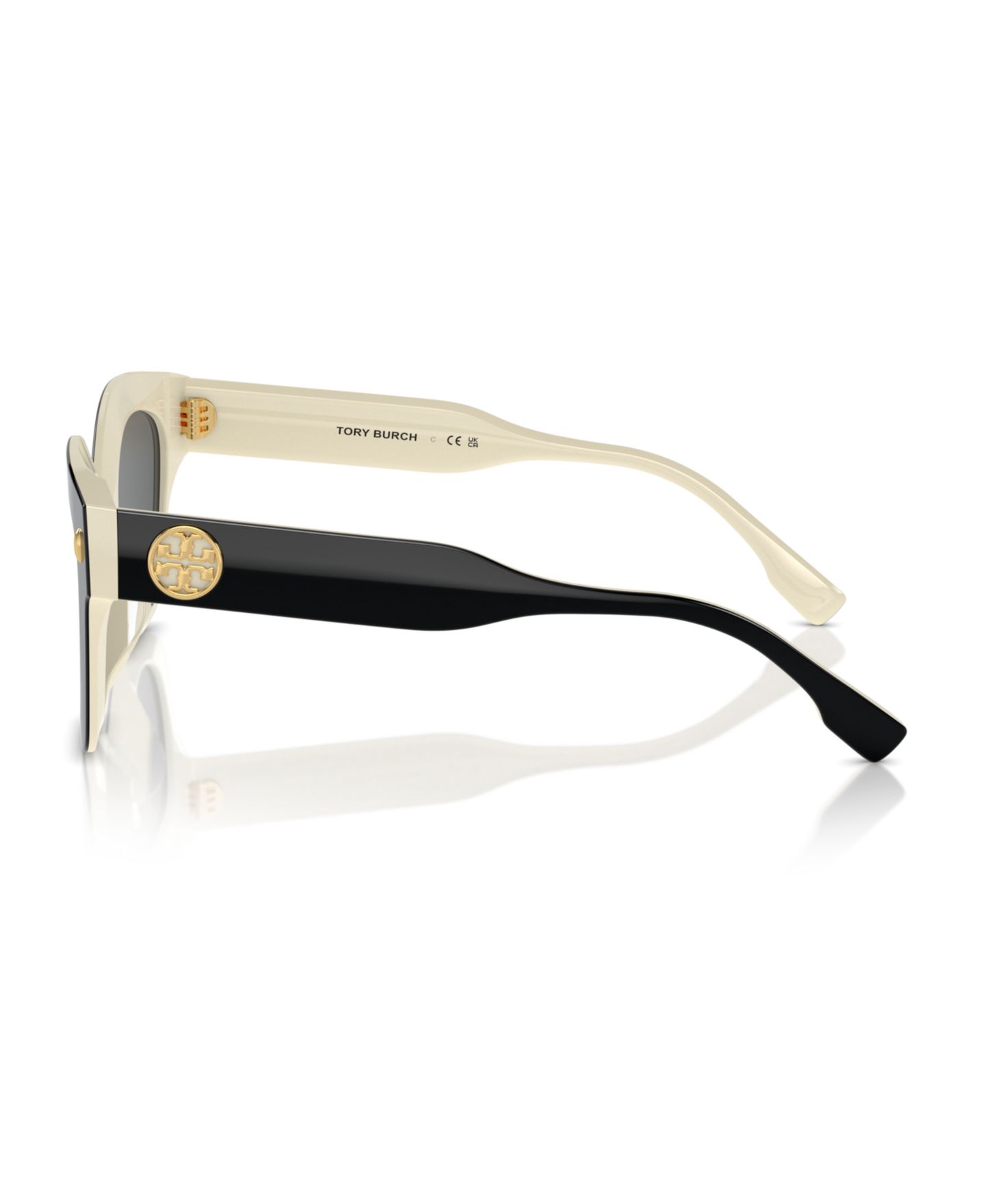 Женские солнцезащитные очки Tory Burch Sunglasses, Ty7201U, цвет: Чёрная слоновая кость — фото 4