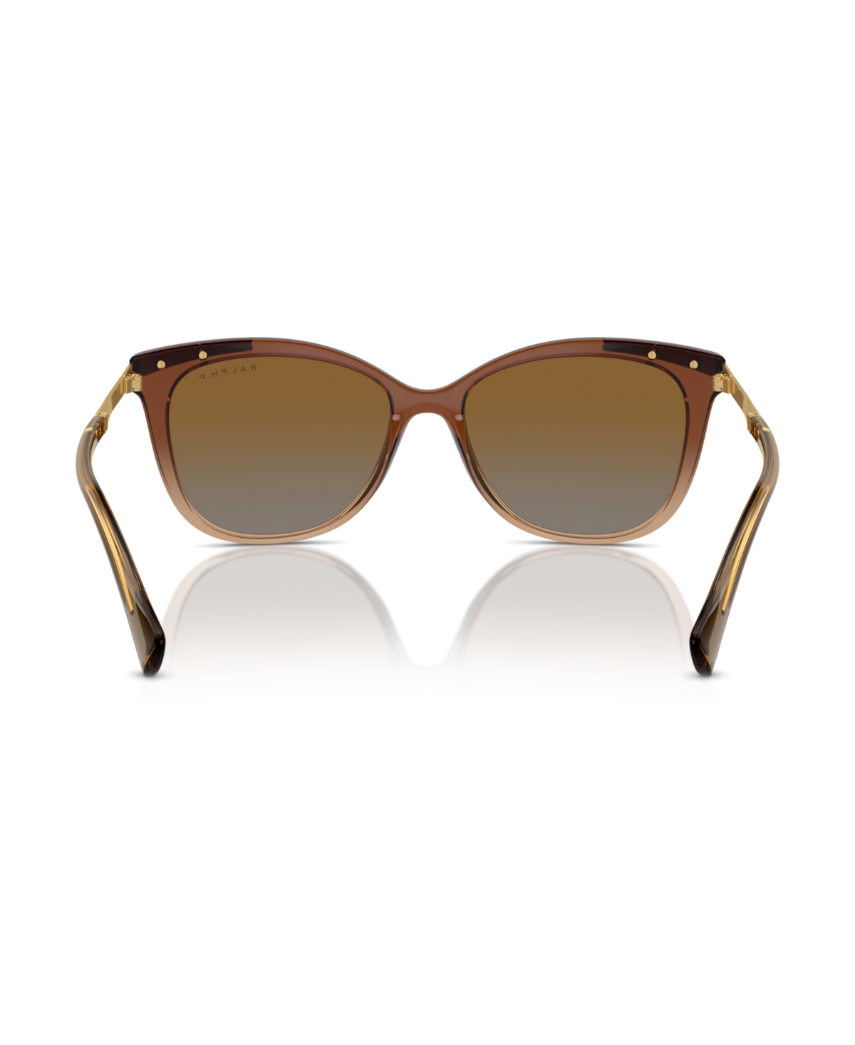Shop Ralph By Ralph Lauren Women's Polarized Sunglasses, Ra5309u In Transparent Light Brown
