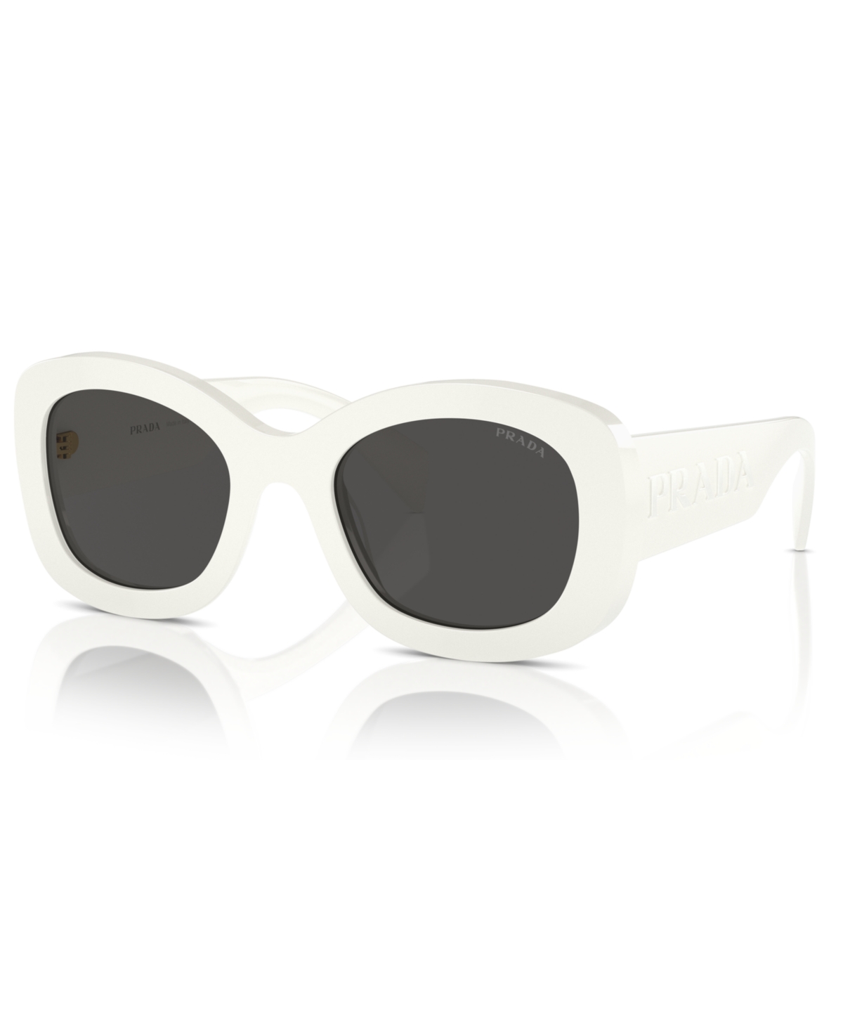 Shop Prada Women's Sunglasses, Pr A13s In Talc
