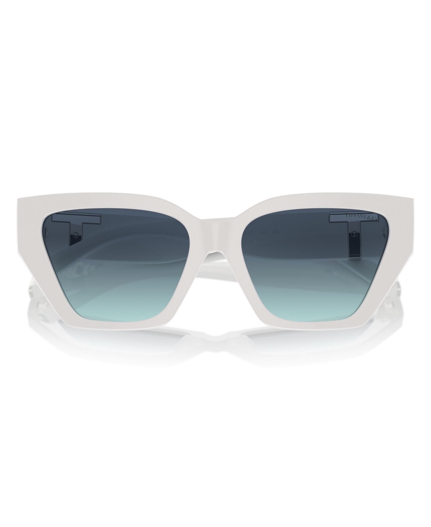 Женские солнцезащитные очки Tiffany & Co. Cat Eye Sunglasses, TF4218, цвет: Яркий белый — фото 2