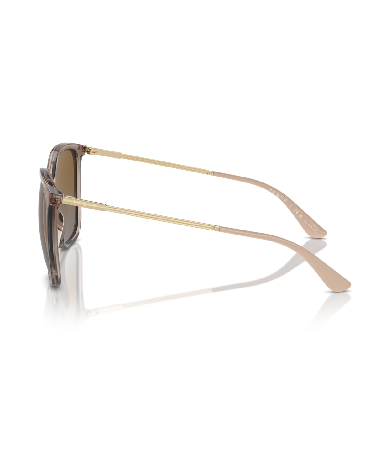 Shop Vogue Eyewear Women's Polarized Sunglasses, Vo5564s In Transparent Brown
