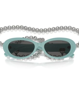 Women's Oval Sunglasses w/Chain, Tf4221