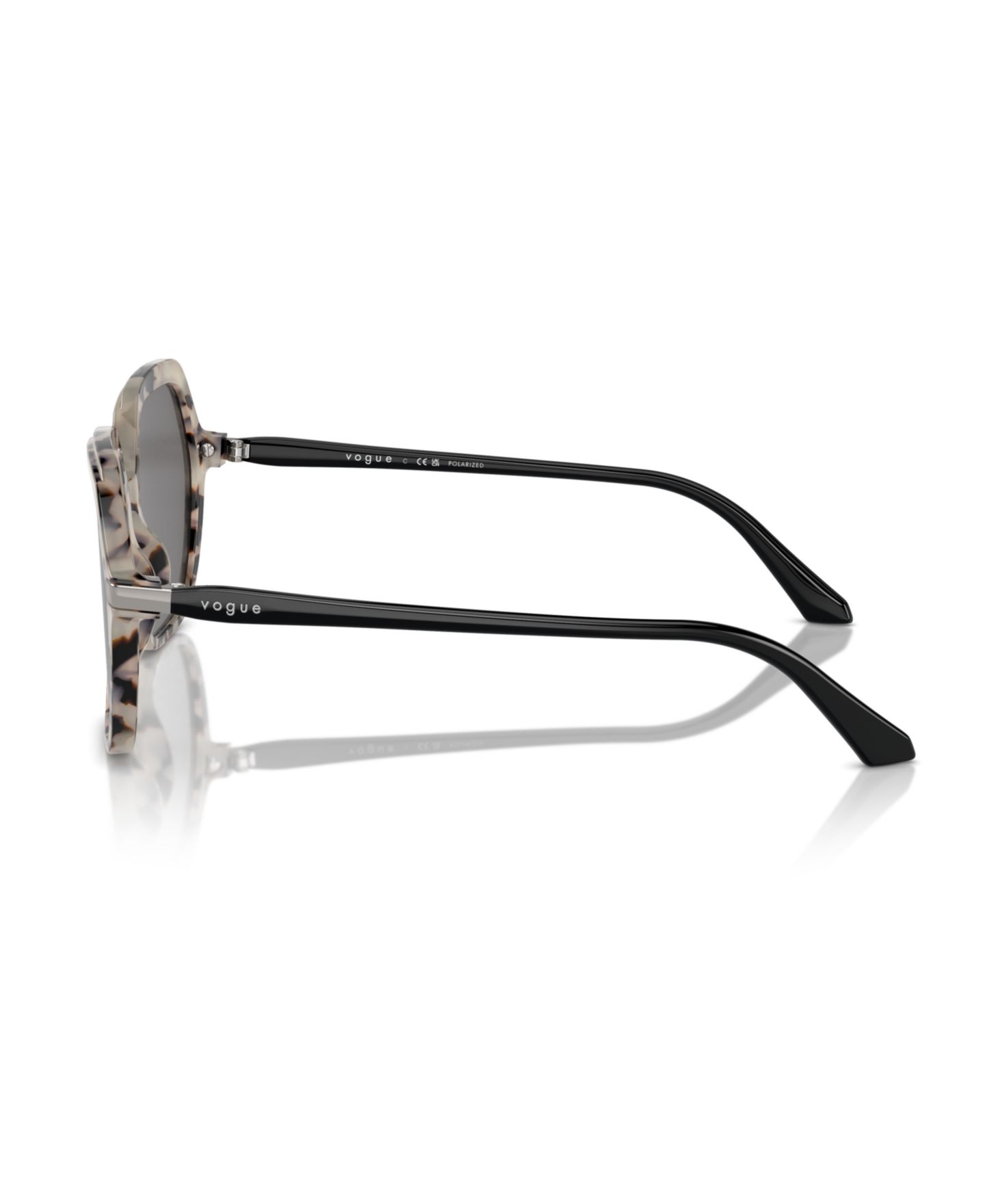 Женские солнцезащитные очки Vogue Eyewear Polarized Sunglasses, Vo5561S, цвет: Слоновая кость черепаховый — фото 5