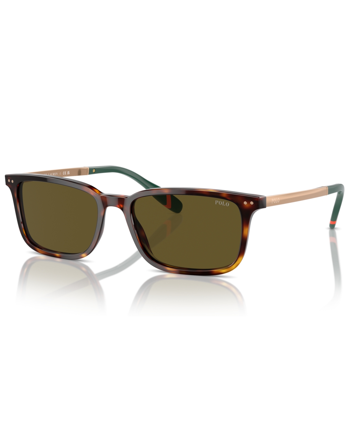 Polo Ralph Lauren Men's Sunglasses, Ph4212 In Shiny Brown Tortoise
