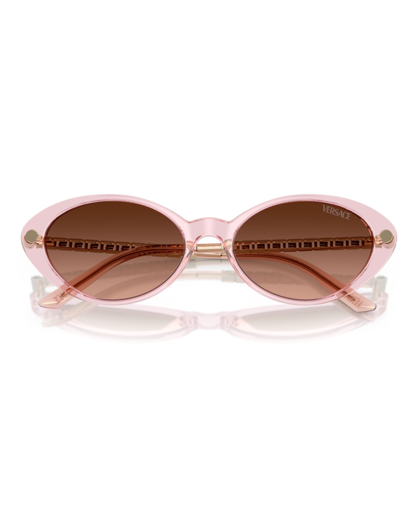 Женские солнцезащитные очки Versace Sunglasses, Ve4469, цвет: Розовый прозрачный — фото 5