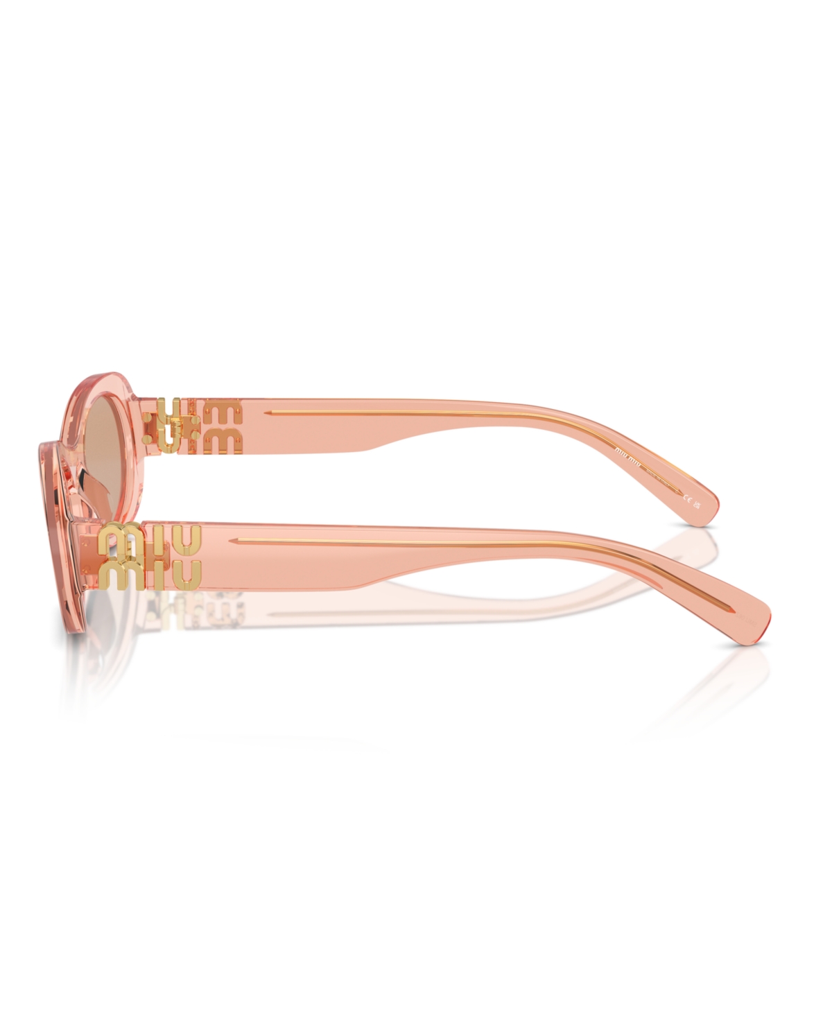 Shop Miu Miu Women's Sunglasses, Mu 06zs In Noisette Transparent