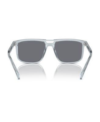 Iconic Plaque Rectangular Men's Sunglasses, PR A22S