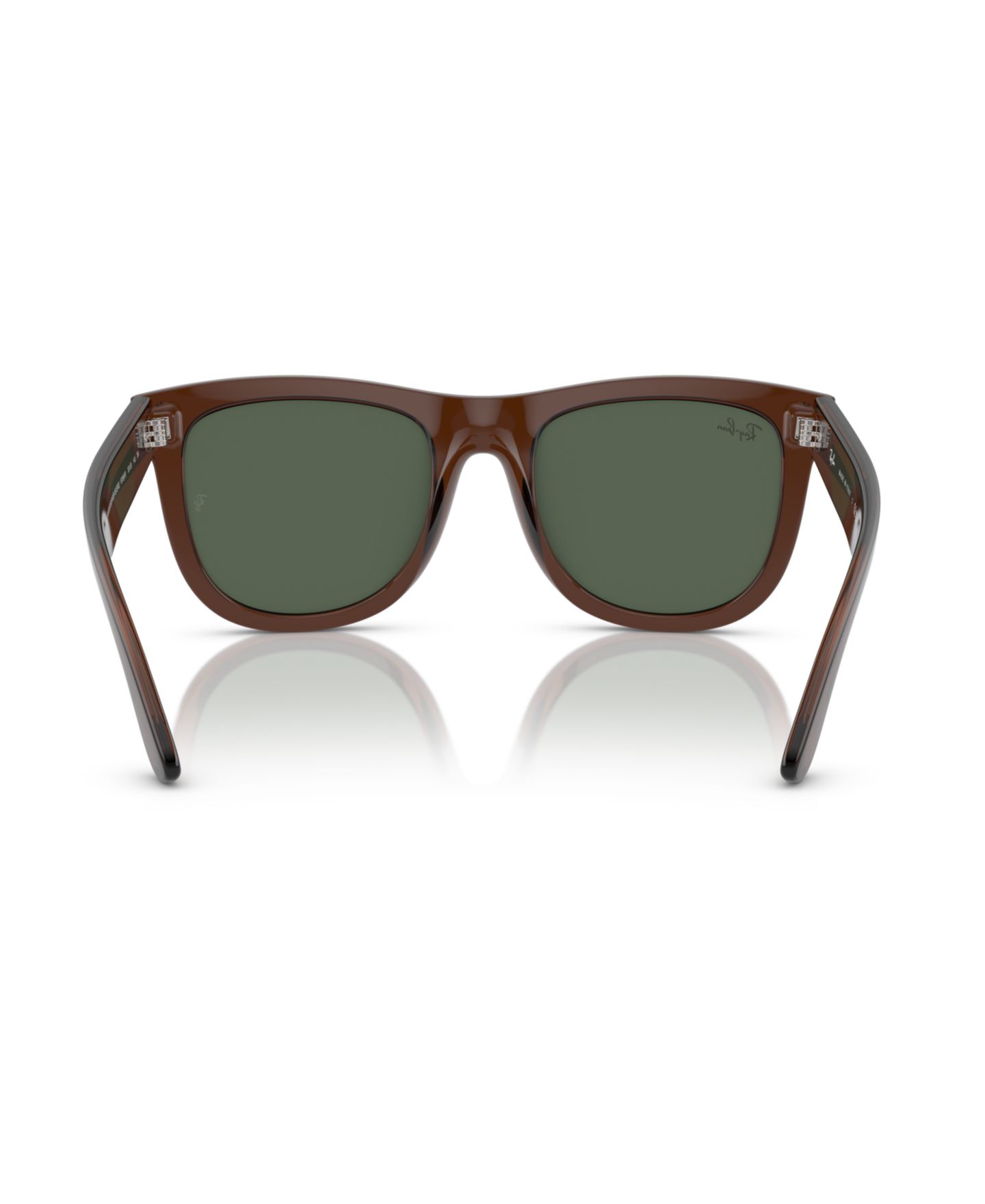 Солнцезащитные очки Ray-Ban Unisex Sunglasses, Wayfarer Reverse, цвет: Прозрачный коричневый — фото 4