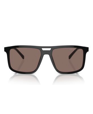 Iconic Plaque Rectangular Men's Sunglasses, PR A22S