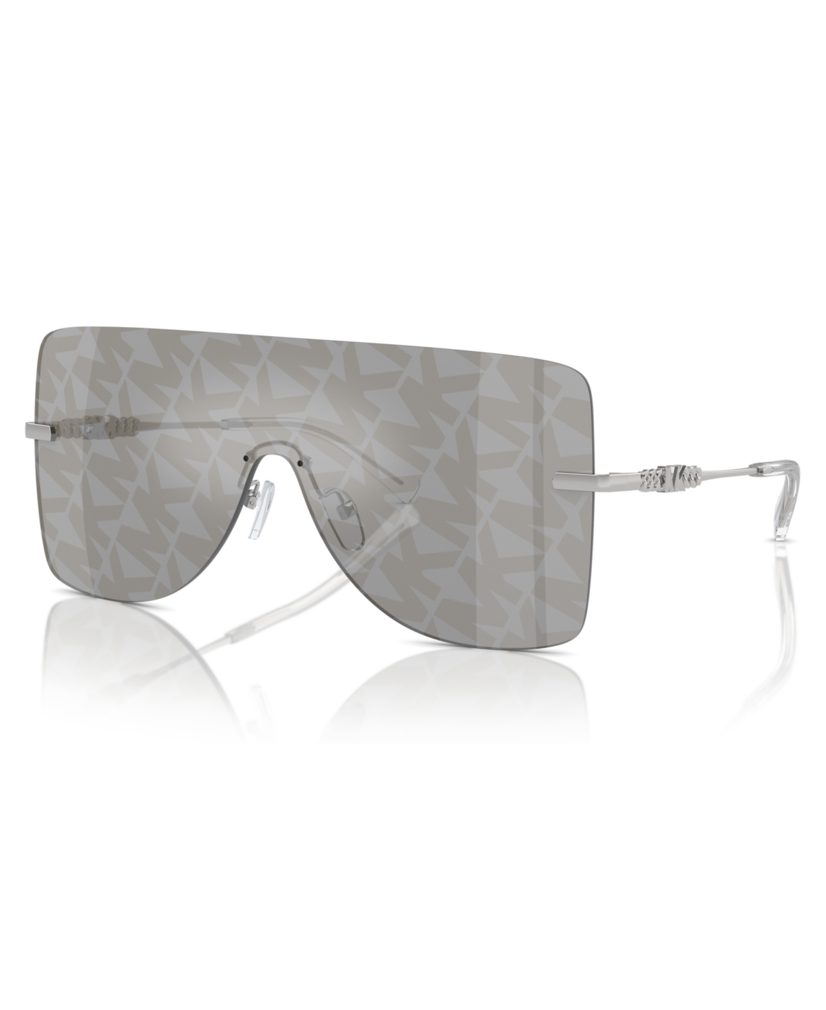 Shop Michael Kors Women's Sunglasses, London Mk1148 In Mk Logo Gold Silver Mirror