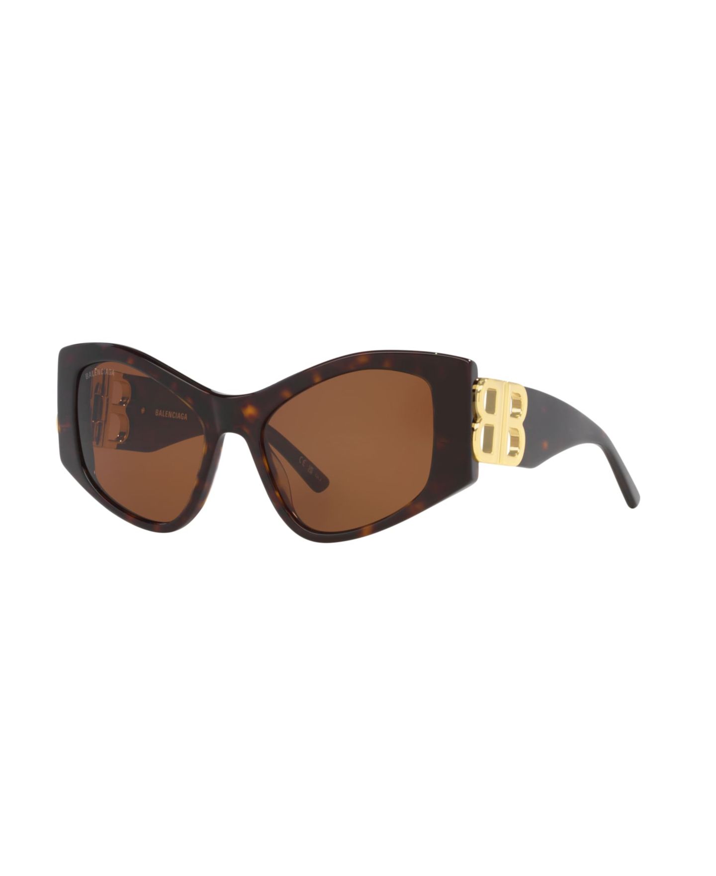 Женские солнцезащитные очки Balenciaga Sunglasses, BB0287S, цвет: Черепаховый — фото 1