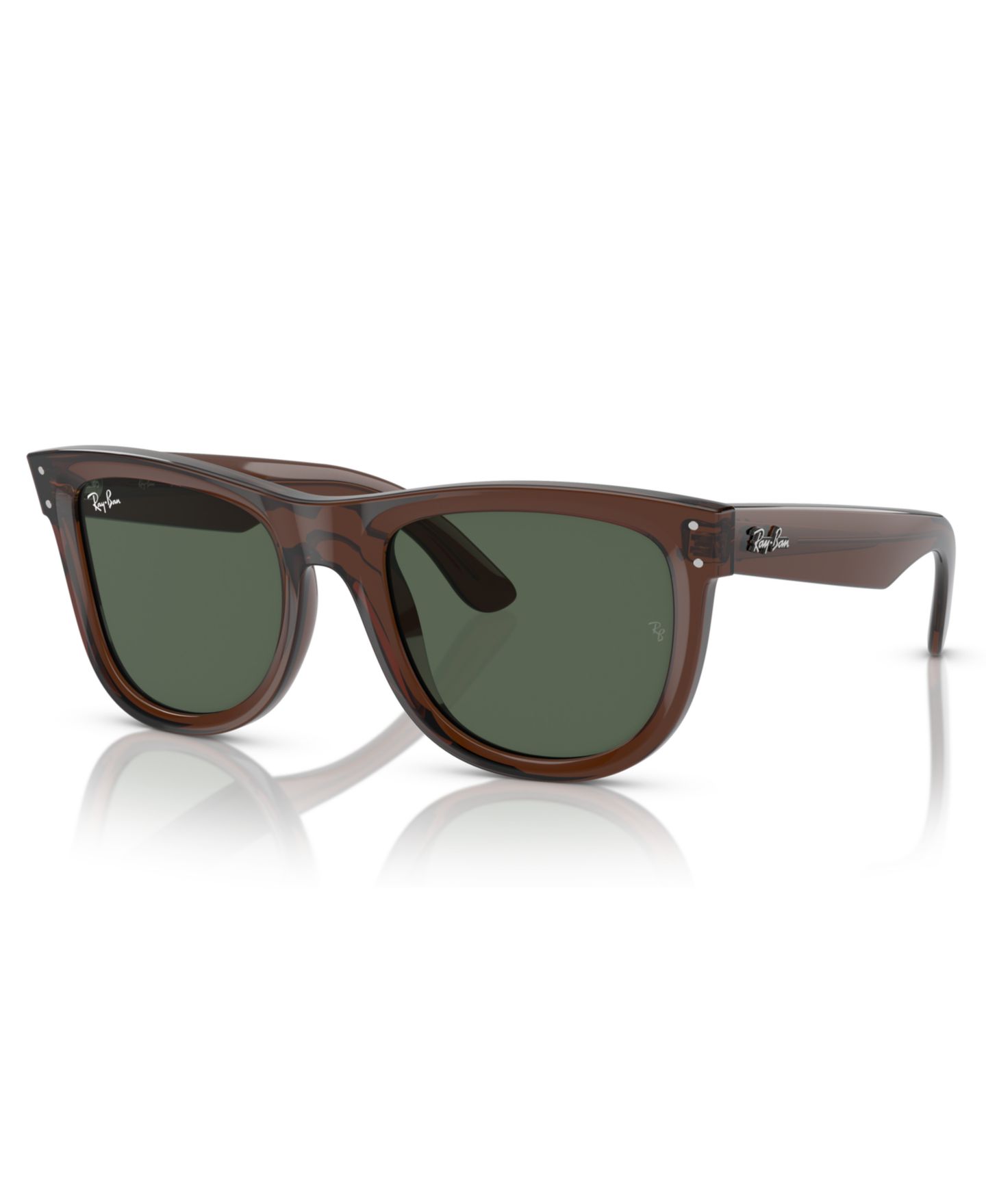 Солнцезащитные очки Ray-Ban Unisex Sunglasses, Wayfarer Reverse, цвет: Прозрачный коричневый — фото 1