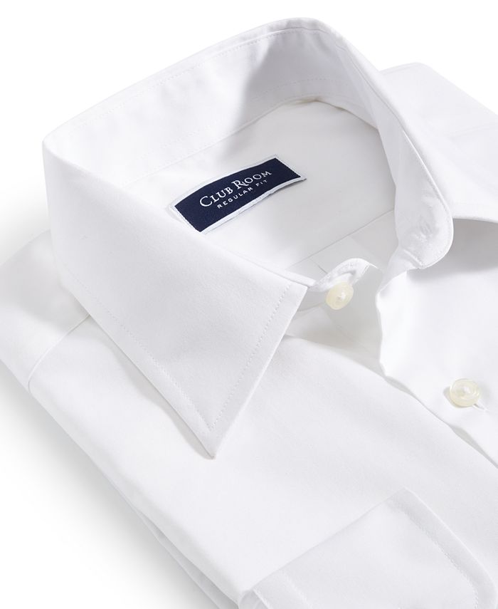Club Room Men's Regular-Fit Solid Dress Shirt, Created for Macy's - Macy's
