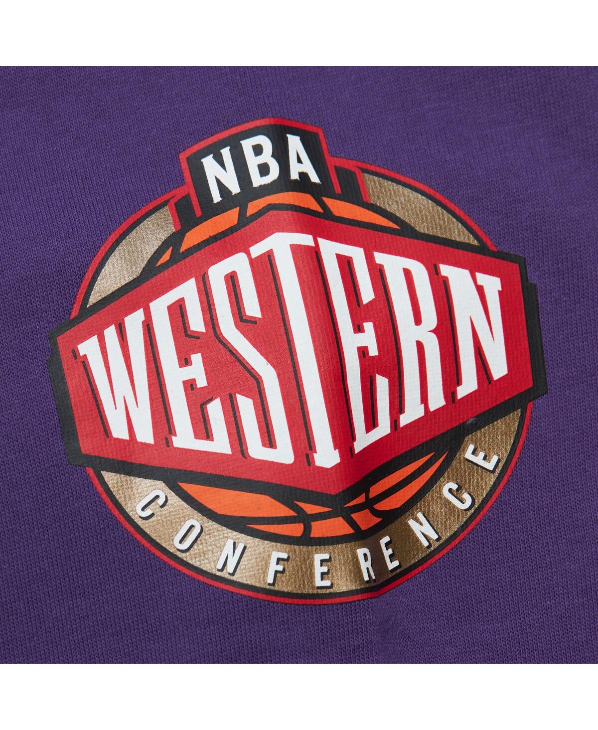 Mitchell & Ness Men's  Purple Los Angeles Lakers Hardwood Classics There And Back Pullover Sweatshirt In Purple