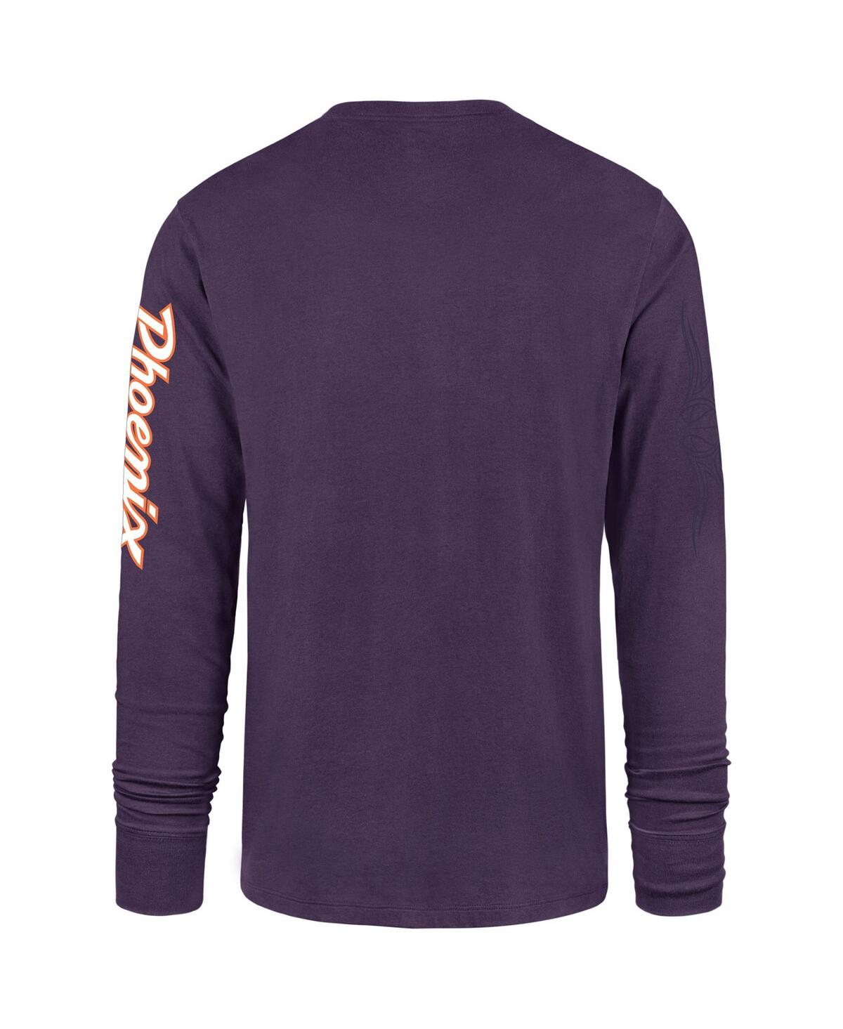 Shop 47 Brand Men's ' Purple Phoenix Suns 2023/24 City Edition Triplet Franklin Long Sleeve T-shirt