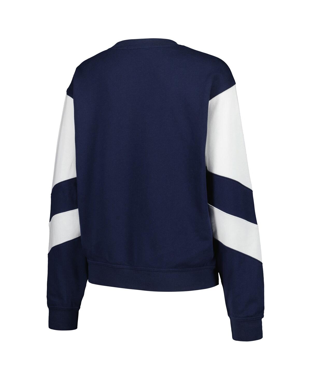 Shop 47 Brand Women's ' Navy Orlando Magic 2023/24 City Edition Nova Crew Sweatshirt