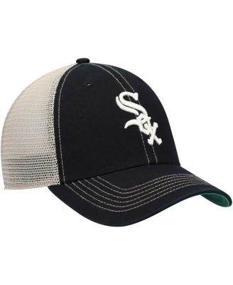 Men's Black Chicago White Sox Trawler Clean Up Trucker Snapback Hat