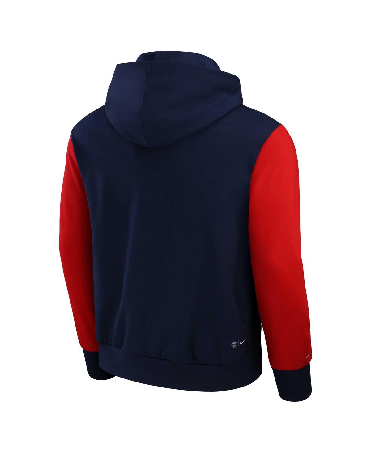 Shop Nike Men's  Navy Paris Saint-germain Standard Issue Pullover Hoodie