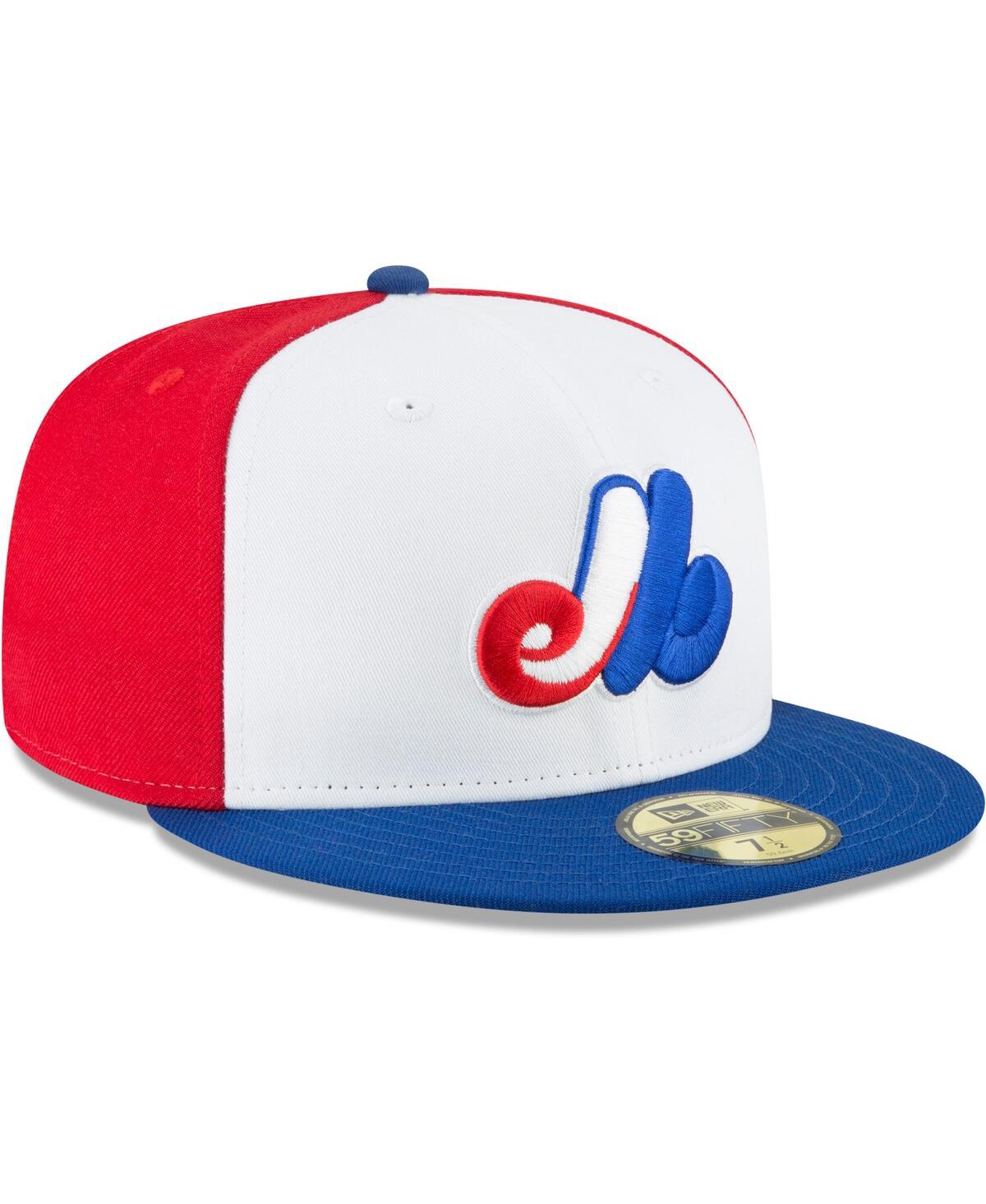 New Era Men's  White Montreal Expos Cooperstown Collection Wool 59fifty Fitted Hat In White