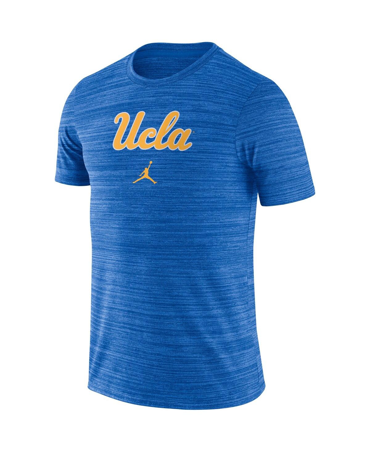 Shop Jordan Men's  Blue Ucla Bruins Velocity Performance T-shirt