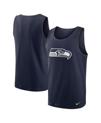 Men's Nike Navy Seattle Seahawks Tri-Blend Tank Top - Macy's